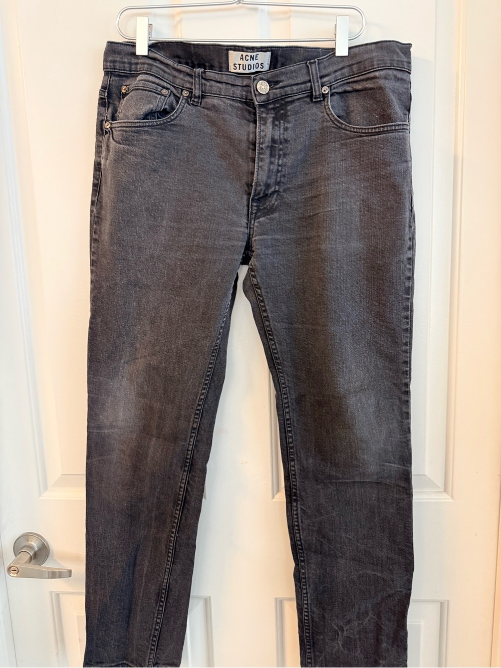 Acne Slim Jeans in Washed Charcoal